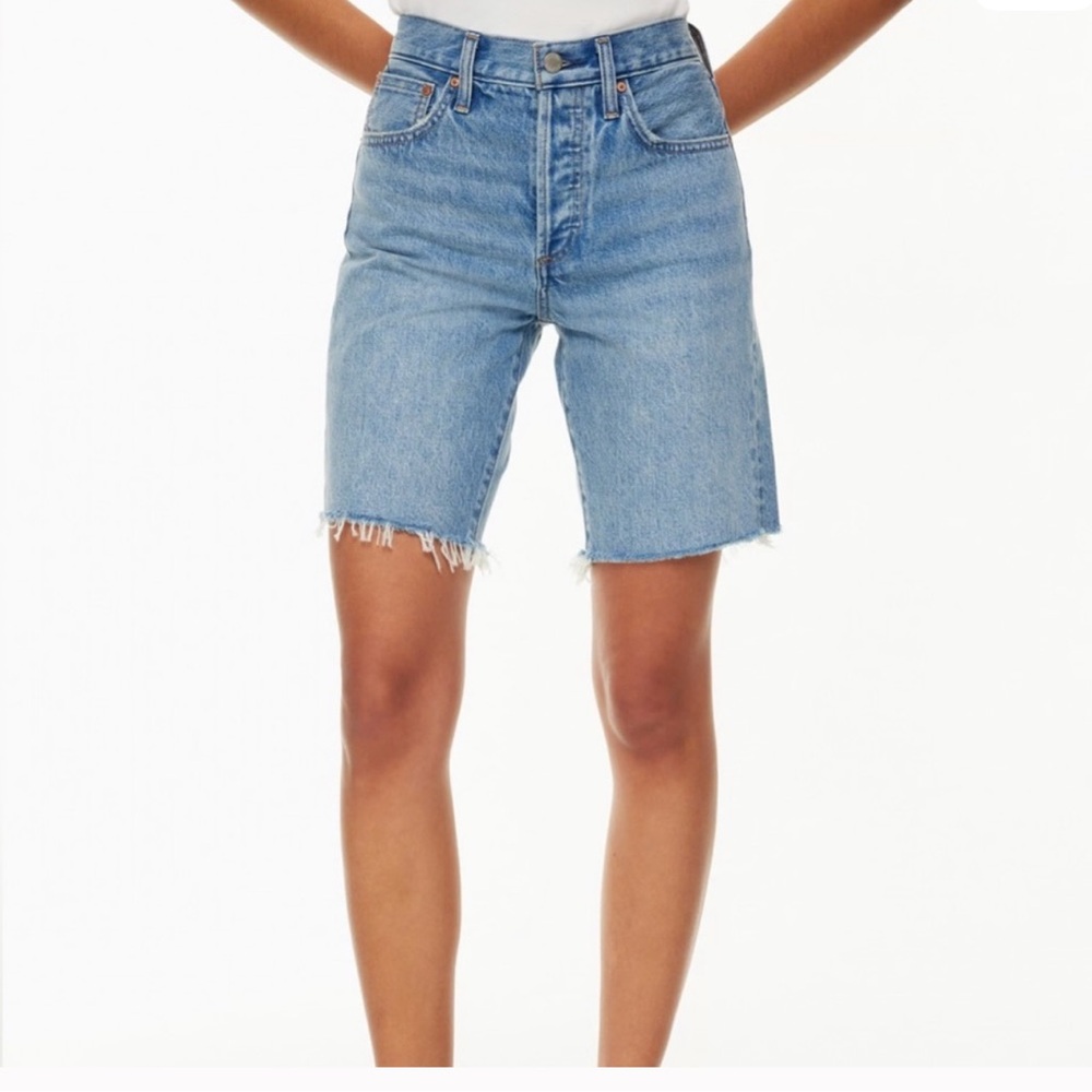 Aritzia Denim Forum Yoko Bermuda Shorts